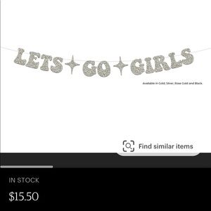 Etsy Let’s Go Girls Disco Cowgirl Banner